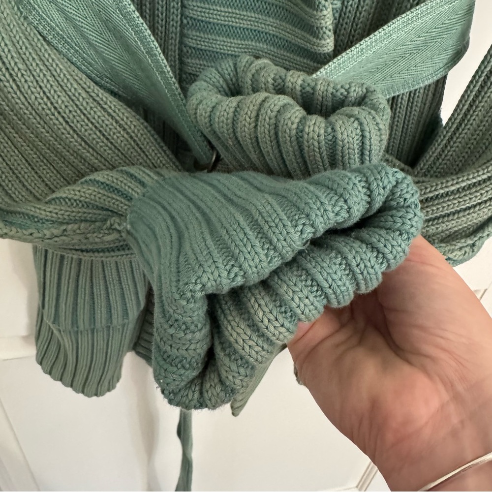 Free People Green Ribbed Sweater - Picture 6 of 9